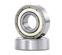 XiKe 2 unid. 6202ZZ Rodamiento de bolas 15x35x11mm Doble junta metálic｜Acero cromado｜Pre-lubricado, 6202-2Z Rodamientos rígidos de bolas con Doble junta metálica.