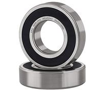 XiKe 2 unid. 6206-2RS Rodamientos de bolas 30x62x16mm Acero Cromado (GCr15) y Pre-lubricado, 6206RS Rodamiento Rígido de Bolas con Doble Sello de Goma.