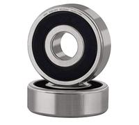 XiKe 2 unid. 6300-2RS Rodamientos de bolas 10x35x11mm Acero Cromado (GCr15) y Pre-lubricado, 6300RS Rodamiento Rígido de Bolas con Doble Sello de Goma.