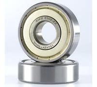 XiKe 2 unid. 6302ZZ Rodamientos de bolas 15x42x13mm Doble junta metálic｜Acero cromado｜Pre-lubricado, 6302-2Z Rodamientos rígidos de bolas con Doble junta metálica.