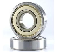 XiKe 2 unid. 6305ZZ Rodamientos de bolas 25x62x17mm Doble junta metálic｜Acero cromado｜Pre-lubricado, 6305-2Z Rodamientos rígidos de bolas con Doble junta metálica.