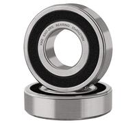 XiKe 2 unid. 6307-2RS Rodamientos de bolas 35x80x21mm Acero Cromado (GCr15) y Pre-lubricado, 6307RS Rodamiento Rígido de Bolas con Doble Sello de Goma.