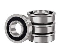 XiKe 4 Pcs Flanged Ball Bearings ID 3/4" x OD 1-3/8", Applicable Lawn Mower, Wheelbarrows, Carts & Hand Trucks Wheel, Replacement for 9040H, 532009040, 532124959, 91334, 491334MA, 5920H, 9040HR,9040N.