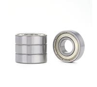 XiKe 4 piezas 6001ZZ Rodamiento de bolas 12x28x8mm Acero cromado, Pre-lubricado, Doble junta metálic, 6001Z Rodamientos rígidos a bolas con juntas