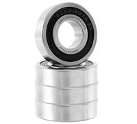 XiKe 4 piezas 6202/ID16-2RS Rodamientos de bolas sellados 16x35x11mm, Acero al cromo, Pre-lubricado, Doble junta de goma, 6202/16RS Rodamientos rígidos a bolas