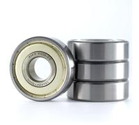 XiKe 4 piezas 6302ZZ Rodamientos de bolas 15x42x13mm Acero cromado, Pre-lubricado, Doble junta metálic, 6302-2Z Rodamientos rígidos de bolas sellados.