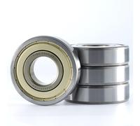 XiKe 4 piezas 6305ZZ Rodamientos de bolas 25x62x17mm Acero cromado, Pre-lubricado, Doble junta metálic, 6305-2Z Rodamientos rígidos de bolas sellados.