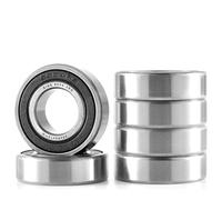 XiKe 6 piezas 6004-2RS Rodamiento de bolas sellado 20x42x12mm Acero al cromo y doble junta de goma y Pre-lubricados, 6004RS Rodamientos rígidos a bolas con juntas