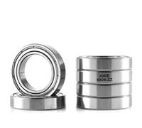 XiKe 6804ZZ Rodamientos de bolas sellados 20x32x7mm Pre-lubricado y Acero cromado y Doble junta de goma, 6804-2Z Cojinetes de bolas de ranura profunda, Paquete de 6.