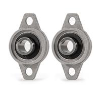 XiKe Juego de 2 Rodamientos de Bolas con Brida KFL004 (Diámetro interno 20 mm), Aleación de Zinc - Para Impresora 3D, Máquina CNC, Robótica y Sistema de Movimiento Lineal