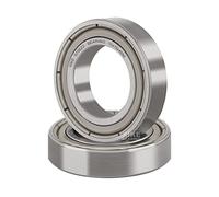 XiKe Rodamiento de bolas 6700ZZ 10x15x4mm Acero cromado y Pre-lubricado, Doble junta de metálic, 6700-2Z Cojinetes de bolas de ranura profunda - Paquete de 2 unid.