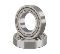 XiKe Rodamiento de bolas 6701ZZ 12x18x4mm Acero cromado y Pre-lubricado, Doble junta de metálic, 6701-2Z Cojinetes de bolas de ranura profunda - Paquete de 2 unid.