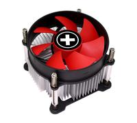 Xilence I350PWM - Enfriador Intel para CPU, Top Blow, Ventilador PWM de 92 mm, TDP de 110 W, LGA 1700, Rojo/Negro/Plateado