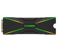 Xilence M2SSD.B.ARGB M.2 2280 SSD PCIe NVMe/SATA - Refrigerador de 3 pines ARGB 5 V, montaje fácil, ideal para altas necesidades de refrigeración de la SSD en juegos y streaming pasivo, color negro