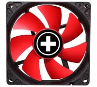 Xilence Ventilador de carcasa XPF92.R de 92 mm 3 pines + 4 pines rojo/negro