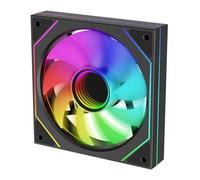 Xilence XPF120U.ARGB 120 mm PWM ARGB - Ventilador para PC con espejo infinito, rodamiento hidráulico, funcionamiento silencioso con baja vibración de hasta 27 dB (A), alto caudal de aire, hasta 550 mm