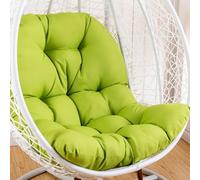 XILENY (120 x 80 cm)Cojín para silla con forma de huevo, cojín para sillón colgante, cojín para silla de ratán, cojín integrado,apto para jardines exteriores, columpios interiores, sofás,Uso doméstico