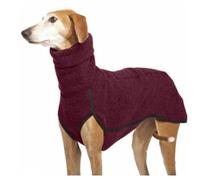 XILENY 2023 Otoño e Invierno Mono Ligero Cálido Galgo, Labrador, Pastor Perro Ropa, Adecuado para Perros Medianos y Grandes, Abrigo de Cuello Alto Suéter Perro Mascota(5XL Rojo)