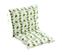 XILENY (40 x 80 cm 2 Cojines para Silla con Respaldo de Asiento, cojín de Respaldo con Cintas, Respaldo bajo, cojín Acolchado para Silla de jardín, Adecuado para Oficina, hogar, jardín, Exterior.