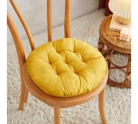 XILENY Cojín Decorativo de Asiento 40 x 40 cm, Cojines Sillas Jardin Pack 4 Cojines Redondos Cojines de Asiento para Sillas de Terraza Cocina Patio Balcón Salón,Adecuado para decoración al aire libre