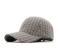 Xilery Gorra de béisbol para mujer y hombre, con mezcla de lana a cuadros, estilo camionero, estilo casual, Color 3, M/talla única