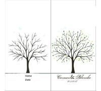 XILEUDUOD Árbol De Huellas Dactilares De Boda Árbol de Firma de Huellas Dactilares, Bricolaje, Fiesta de Boda, Asistencia de Empresa, decoración de Libro(Color08,60x80cm 24x32inch)