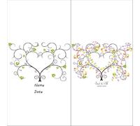 XILEUDUOD Árbol De Huellas Dactilares De Boda Árbol de Firma de Huellas Dactilares, Bricolaje, Fiesta de Boda, Asistencia de Empresa, decoración de Libro(Color04,50x70cm 20x28inch)