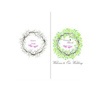 XILEUDUOD Árbol De Huellas Dactilares De Boda Árbol de Firma de Huellas Dactilares, Bricolaje, Fiesta de Boda, Asistencia de Empresa, decoración de Libro(Color03,40x60cm 16x24inch)