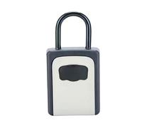 XILEUDUOD Caja De Seguridad para Llaves Caja de Seguridad con contraseña de aleación de Zinc y Material metálico, Caja de Seguridad con 4 Claves de contraseña Digitales, for Exteriores(Gray)