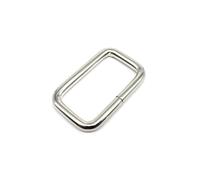 XILEUDUOD Hebilla del cinturón Bolso de mano grueso de Metal, correa de bolso de cuero, cadena de correas, cierre de hebilla de anillo OD cuadrado rectangular, bricolaje(Silver,Inner wide 26mm)