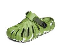 XILIWUS Zapatos Monstera abigarrados, 2024 nuevas pantuflas de casa con suela gruesa y cómodas para los amantes de la naturaleza, Verde, 12-12.5 Women/11.5-12 Men