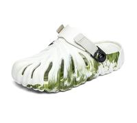 XILIWUS Zapatos Monstera abigarrados, 2024 nuevas pantuflas de casa con suela gruesa y cómodas para los amantes de la naturaleza, Beige, 12-12.5 Women/11.5-12 Men