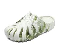 XILIWUS Zapatos Monstera abigarrados, 2024 nuevas pantuflas de casa con suela gruesa y cómodas para los amantes de la naturaleza, beige-b, 12-12.5 Women/11.5-12 Men