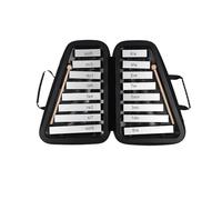 Xilófono 16 Teclas Glockenspiel Placa De Aluminio De 16 Notas Instrumento De Xilófono Instrumento De Percusión Amantes De La Música(Black)