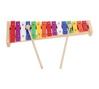 Xilófono de 15 notas, instrumento educativo colorido de xilófono Glockenspiel con 2 mazos para niños