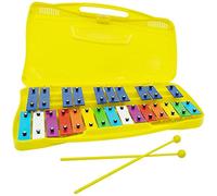 Xilófono de 25 notas con mazos cromáticos glockenspiel instrumento de percusión musical amarillo instrumento musical de percusión Glockenspiel
