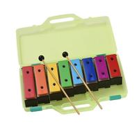 Xilófono De 8 Notas Glockenspiel Colorido Placas De Acero Metálicas De Color Arcoíris Extraíbles Con Mazos De Plástico