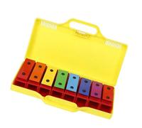 Xilófono De 8 Notas, Glockenspiel Colorido Placas De Metal De Color Arcoíris Extraíbles Resonador Instrumento Musical De Percusión
