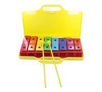Xilófono de 8 Notas, Instrumento Educativo Colorido de xilófono Glockenspiel con 2 mazos para niños, Juguete Musical para niños pequeños, Material plástico de Aluminio