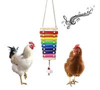 Xilófono de Juguete para Gallinas, Colgante Divertido Xilófono de Juguete, Jaula para Pájaros, Campana, Accesorios, Música, Juguete de Entrenamiento Musical, Xilófono de Juguete