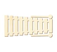 Xilófono de madera con mazos - Decoración para manualidades 5-50 cm, tamaño: 42 cm, paquete con:25 unidades