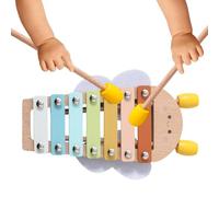 Xilófono de madera, musical educativo para el desarrollo temprano, instrumento de sonido colorido, para niños que aprenden música, instrumento de juego preescolar, xilófono para niños, niñas, sala de