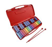 Xilófono Glockenspiel De 25 Notas, Instrumento De Enseñanza Educativo Musical, Percusión De Xilófono, Ritmo (Color : Crimson)