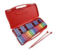 Xilófono Glockenspiel De 25 Notas, Instrumento De Enseñanza Educativo Musical, Percusión De Xilófono, Ritmo (Color : Crimson)