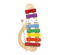 Xilófono Glockenspiel De Golpe Manual Con Mazos, Hoja De Metal De 8 Tonos, Instrumento Musical De Madera, Educativo Preescolar