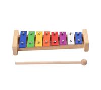 Xilófono Glockenspiel De Tamaño Compacto De 8 Teclas Con Mazos De Madera Instrumento Musical De Percusión Para Estudiantes (Color : With 1Mallet)