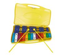 Xilófono Glockenspiel Metalófono 25 Teclas Metálicas Angel AG-25N3 con Estuche Amarillo (amarillo)