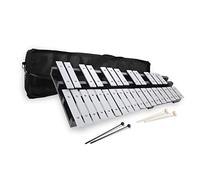 Xilófono Glockenspiel plegable de 30 notas, kit de instrumentos de percusión para adultos y niños, incluye 2 mazos y bolsa de transporte
