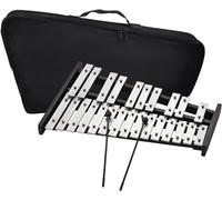Xilófono Glockenspiel, Xilófono 25 Nota Glockenspiel Xilófono Base de Madera Barras de Aluminio con 2 Mazos con Bolsa