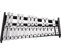 Xilófono Glockenspiel, Xilófono 25 Note Glockenspiel Xilófono Base de madera Barras de aluminio con 2 mazos con bolsa de transporte